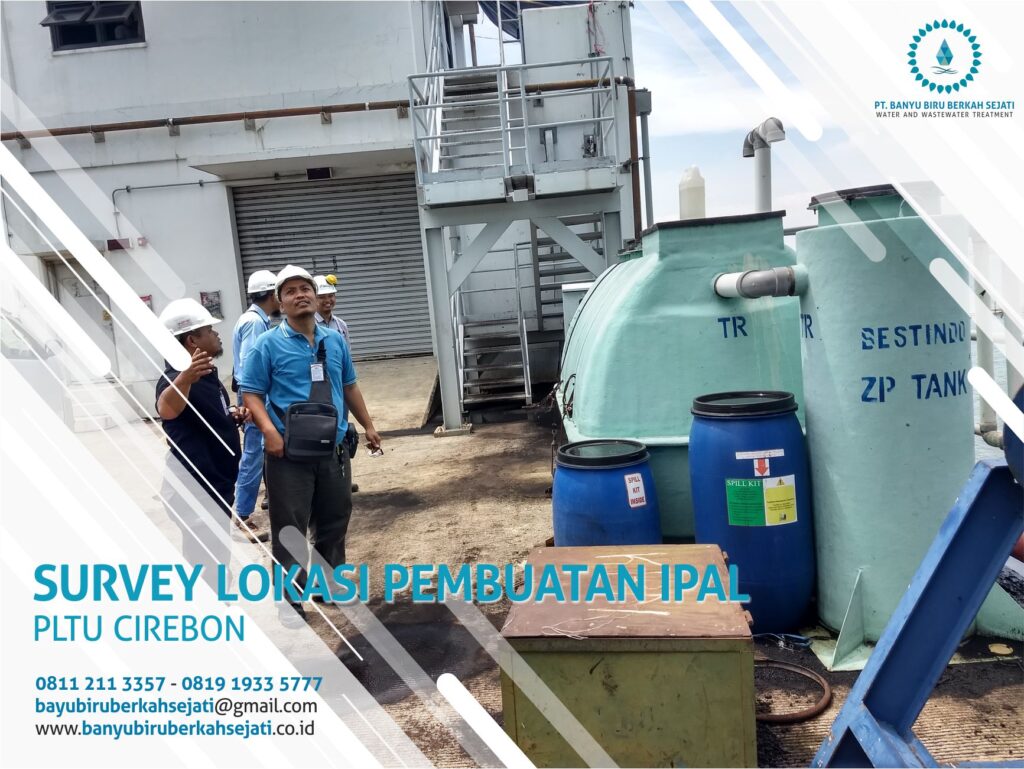 Survey lapangan proyek Instalasi Pengolahan Air Limbah PLTU Cirebon